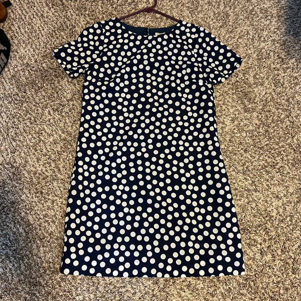 JCrew polka dot dress